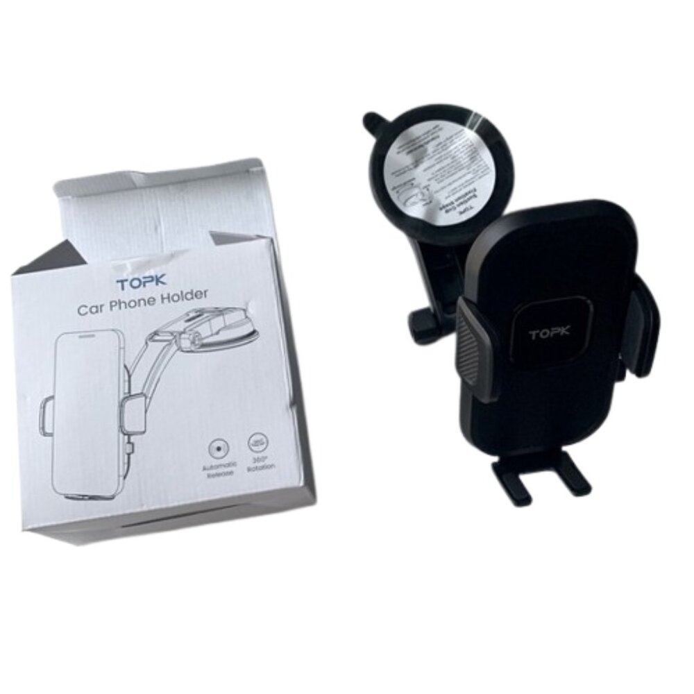TOPK Upgrade Car Phone Holder Mount Black